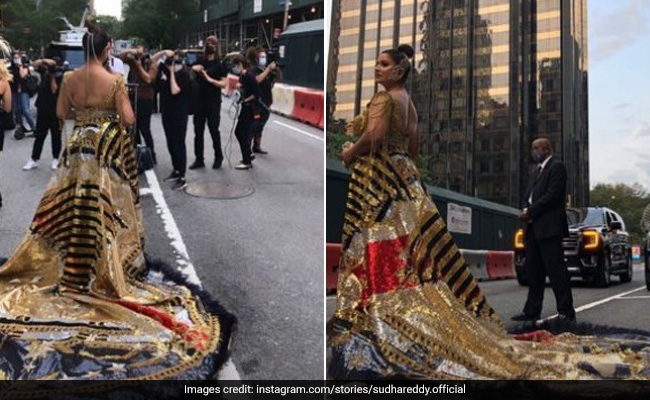 Met Gala 2021: <I>Desi</i> Girl Sudha Reddy Owns The Red Carpet In Falguni And Shane Peacock. Pics Here