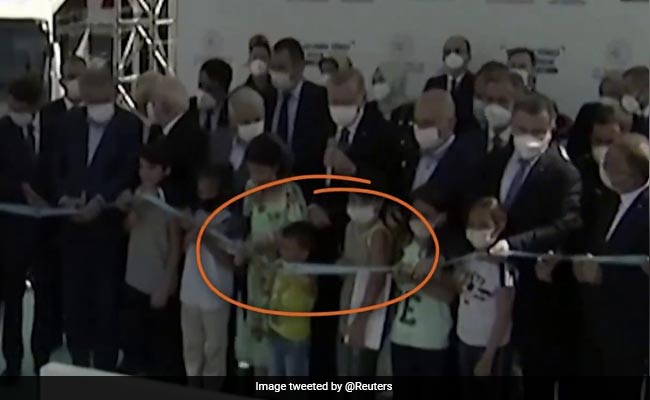 Watch: Boy Cuts Inauguration Ribbon Before Turkish President