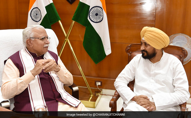 Punjab Chief Minister's "Courtesy" Call To Haryana Counterpart ML Khattar