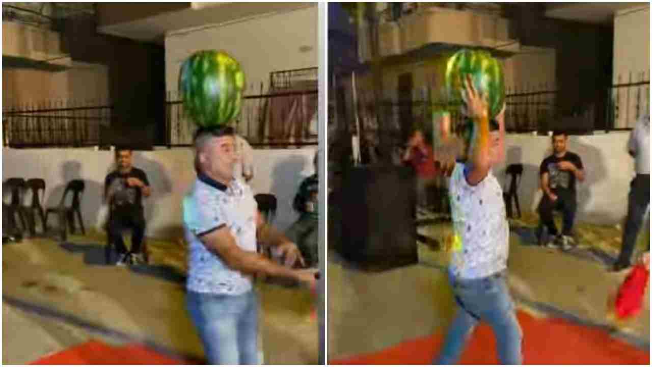 सोशल मीडिया पर वायरल हो रहा है तरबूज वाला डांस, वीडियो देख लोग कह रहे हैं- क्या बैलेंस है!