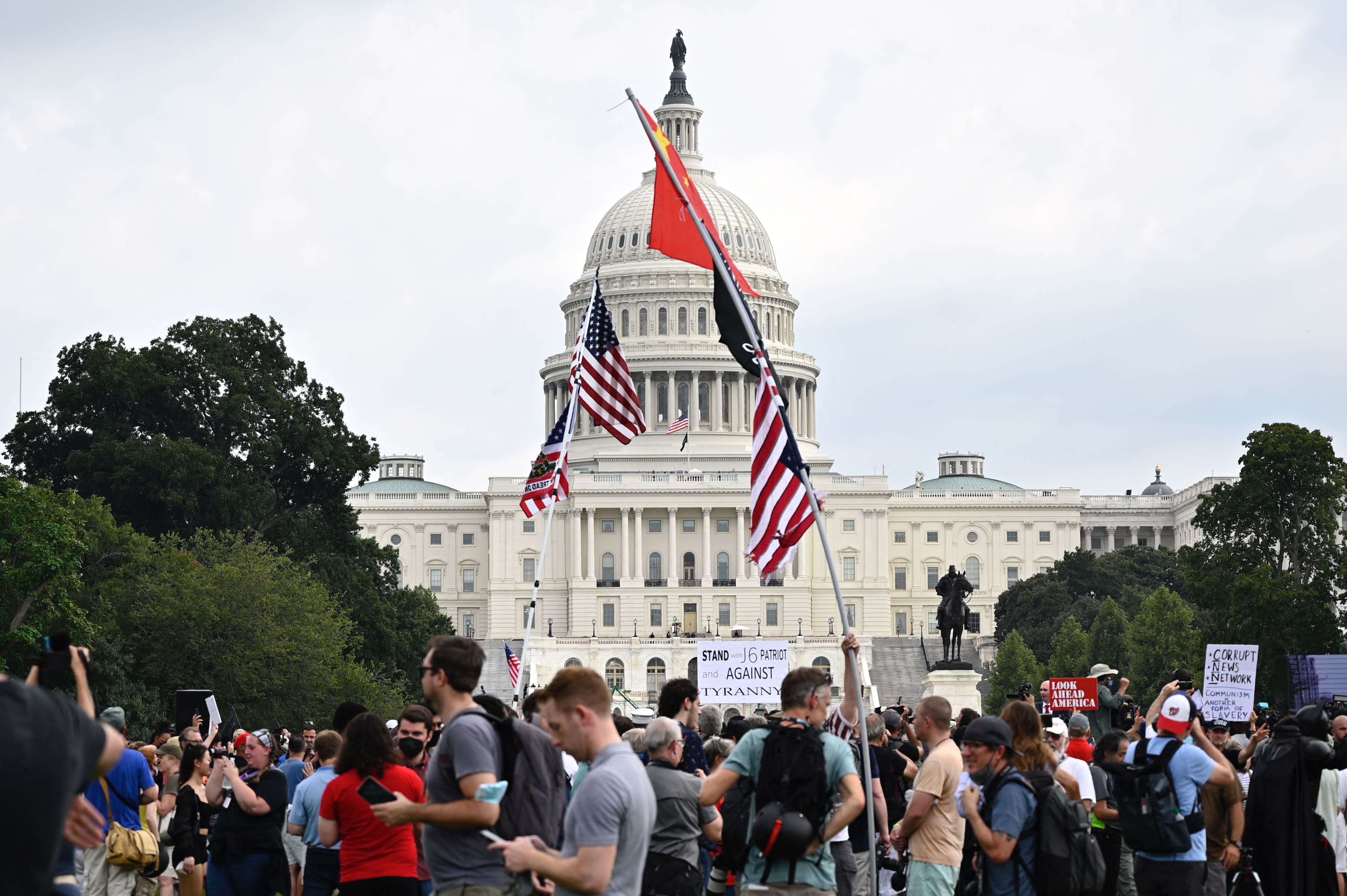 Sparse Attendance At Rally In Support Of US Capitol Rioters Sparse Attendance At Rally In Support Of US Capitol Rioters