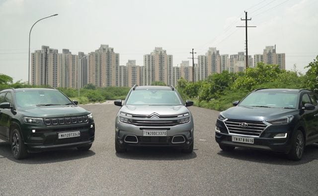 Citroen C5 Aircross vs Hyundai Tucson vs Jeep Compass: Comparison