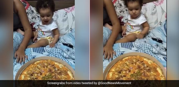Adorable Video Of Toddler Reacting To Box Of Pizza Will Make You Smile