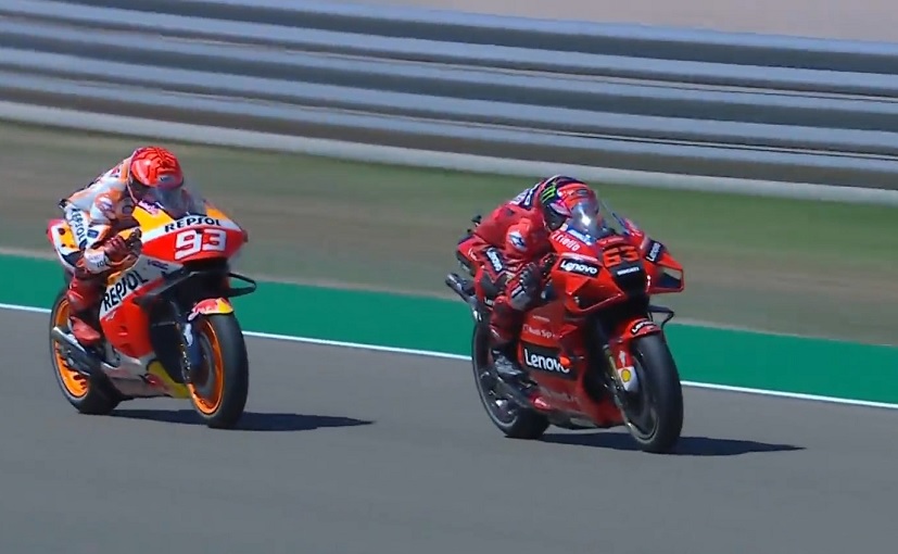 MotoGP: Francesco Bagnaia Beats Marc Marquez To Win Aragon GP