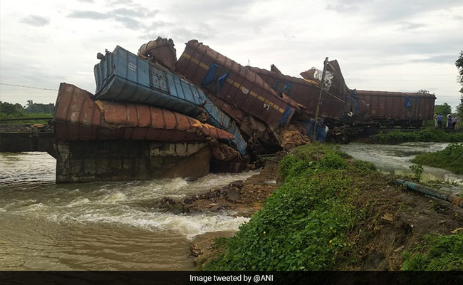 Goods Train Derails, At Least 9 Wagons Fall Into River In Odisha