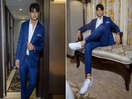 Neeraj Chopra Is Giving A Suave Blue Suit His Very Own Signature Sporty Touch Neeraj Chopra Is Giving A Suave Blue Suit His Very Own Signature Sporty Touch