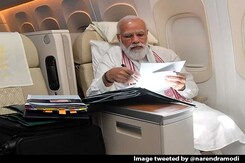 PM, On Board Air India One, Shares Photo: "Long Flight Also Means..." PM, On Board Air India One, Shares Photo: "Long Flight Also Means..."