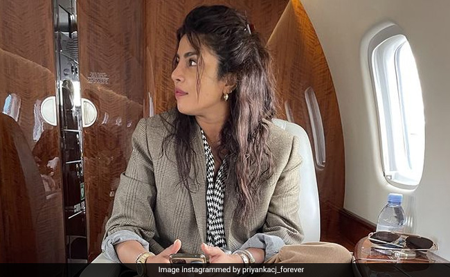 Viral: <i>Desi</i> Girl Priyanka Chopra Sitting Cross-Legged In A Plane