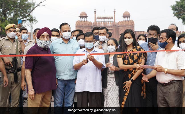 Arvind Kejriwal Inaugurates Newly Re-Developed Area Of Chandni Chowk
