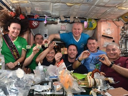NASA Astronaut's 50th Birthday In Space Had Cake, Cookies And Mexican Food NASA Astronaut's 50th Birthday In Space Had Cake, Cookies And Mexican Food