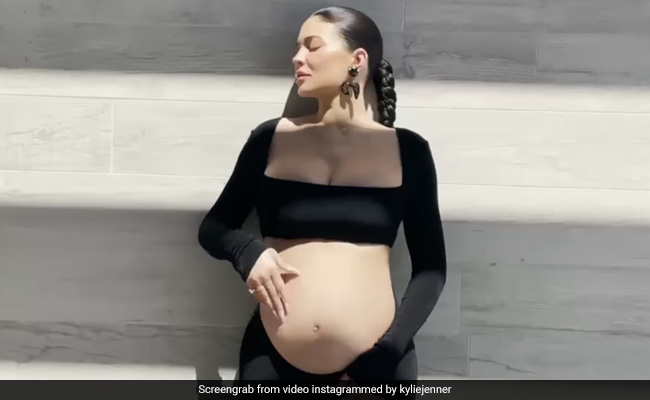 Mom-To-Be Kylie Jenner Showcases Her Baby Bump In A Chic Black Cutout Dress
