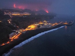 9 Days After Eruption, Volcano Lava Reaches Sea In Spain 9 Days After Eruption, Volcano Lava Reaches Sea In Spain