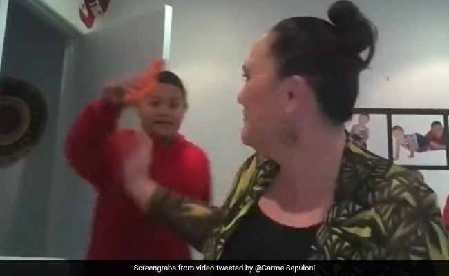 Watch: Son Interrupts Minister's TV Interview Because...