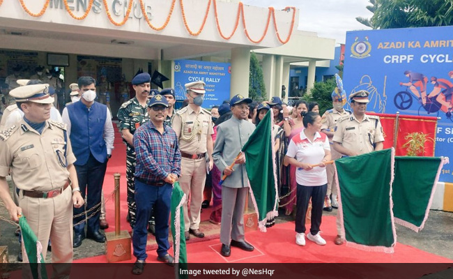 <i>Azadi Ka Amrit Mahotsav</i>: CRPF's Cycle Rally Leaves From Siliguri To Patna