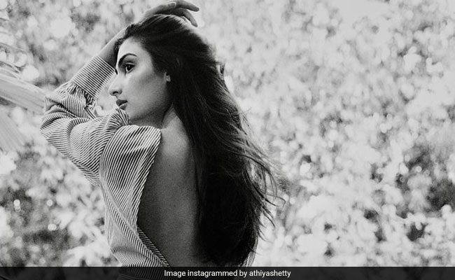 Athiya Shetty Is Making Many Heads Turn With Her Stylish Pinstriped Backless Shirt