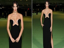 Olivia Rodrigo In A Black Gown With A Plunging Neckline Gives The Black Dress A Bold Twist Olivia Rodrigo In A Black Gown With A Plunging Neckline Gives The Black Dress A Bold Twist