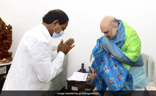 Telangana Chief Minister Meets Amit Shah, Seeks More IPS Officers