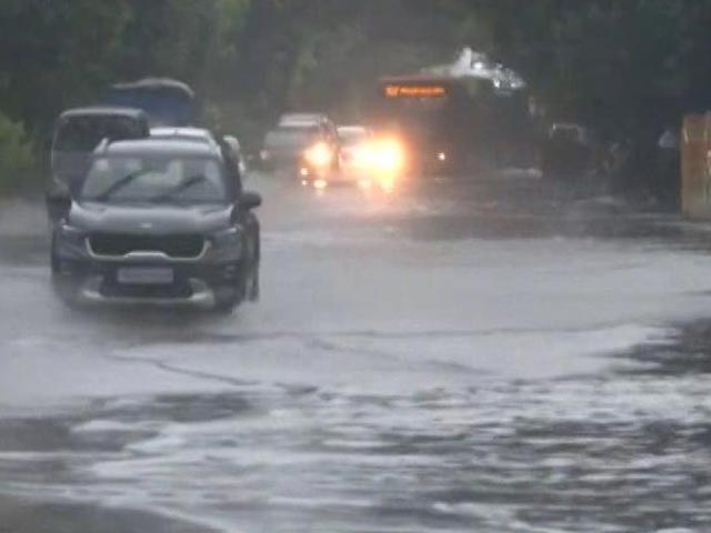 Delhi Streets Water-Logged Amid Heavy Rain