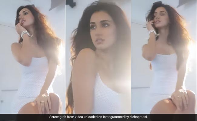 Disha Patani Is In A Scintillating White Strap Mini Dress And We Cannot Take Our Eyes Off Her