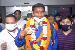 Paralympic Medallist Sundar Singh Gurjar Returns Home To Warm Welcome Paralympic Medallist Sundar Singh Gurjar Returns Home To Warm Welcome