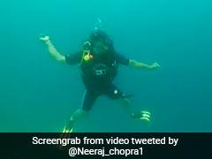 Viral Video: Neeraj Chopra Shadow Practices Javelin Throw Underwater