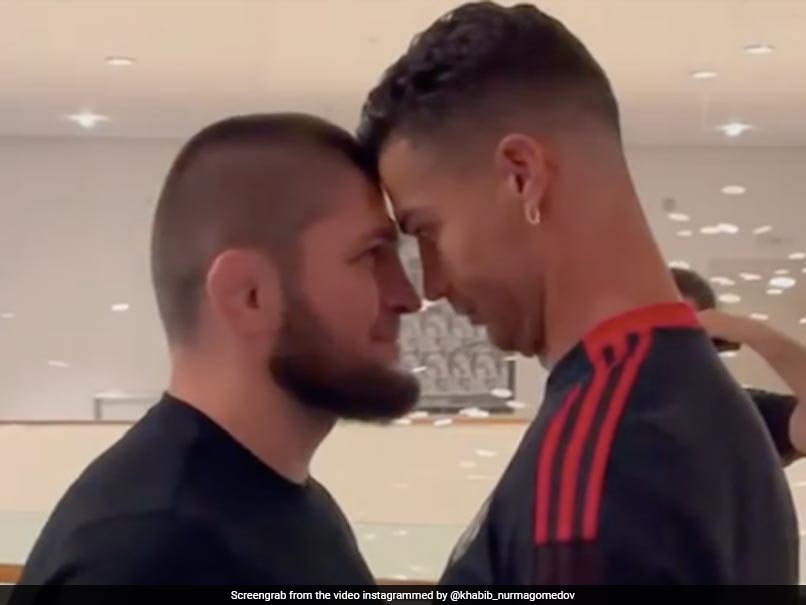 Watch: Footballer Cristiano Ronaldo And UFC Legend Khabib Nurmagomedov Face Off In Friendly Duel