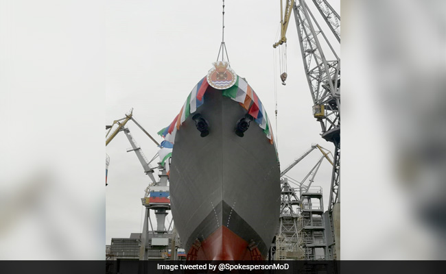 Indian Navy's 7th P1135.6 Class Frigate With "Stealth Technology" Launched In Russia