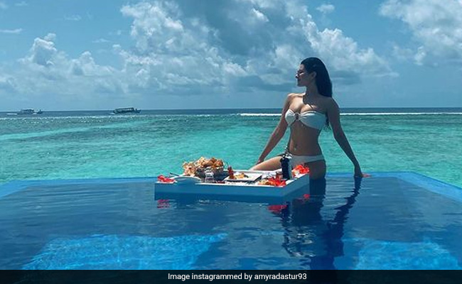 Breakfast In Bed Is Rather Passe. So, Amyra Dastur Did This In The Maldives