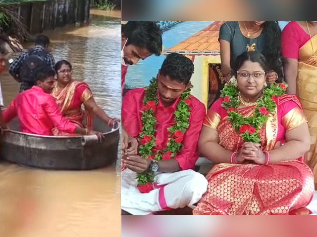 Roads Flooded, Kerala Couple Found Ingenious Way To Reach Wedding Venue