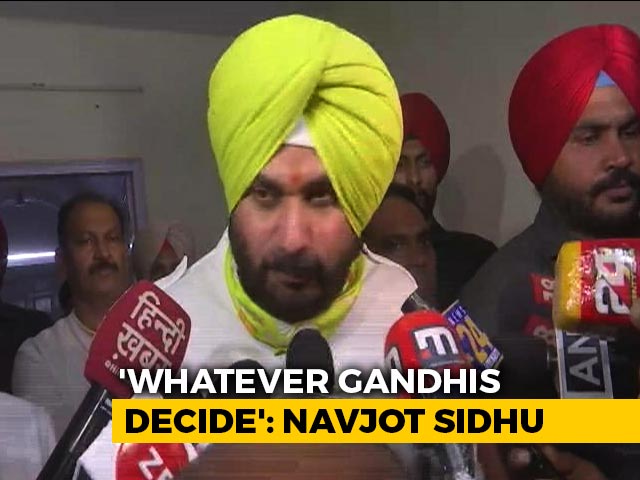 "Whatever Gandhis Decide": Navjot Sidhu In Apparent Climbdown After Meet