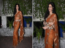 Katrina Kaif's Earthy Print Mixed <i>Saree</i> Gives Ethnic Wear A Modern Touch Katrina Kaif's Earthy Print Mixed <i>Saree</i> Gives Ethnic Wear A Modern Touch