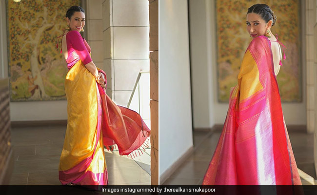 Karisma Kapoor's Kanjeevaram <i>Saree</i> Is The Traditional <i>Saree</i> Of Our Dreams