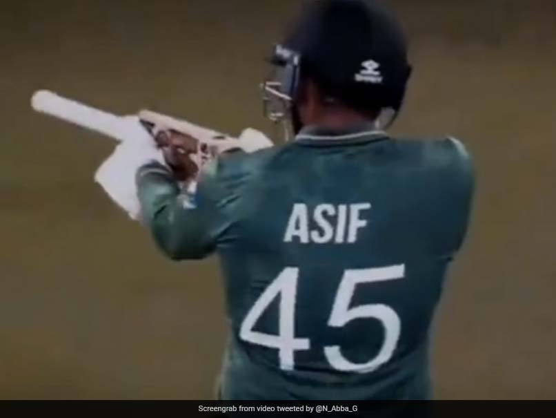 Twitter Reacts As Asif Ali Recreates MS Dhoni's 'Gunshot' Celebration After Hitting Four Sixes In An Over