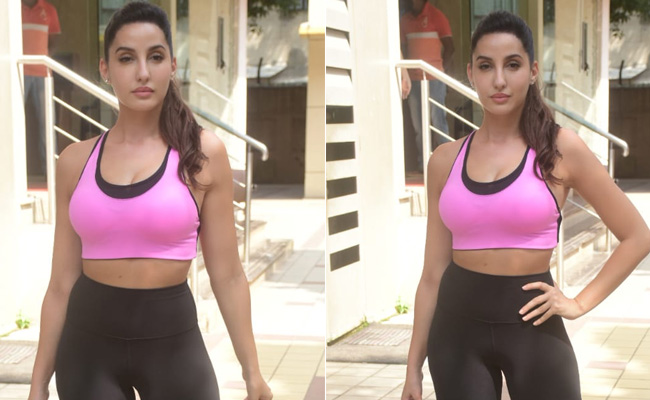 Nora Fatehi Looks Fitness Chic At Its Best In A Sporty Colourpop Look With A Rs 3.8 Lakh Dior Tote