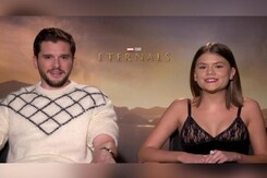 Kit Harington and Lia McHugh Talk About Marvel's <i>Eternals</i> Kit Harington and Lia McHugh Talk About Marvel's <i>Eternals</i>