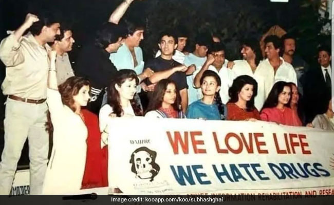 1990 में अमिताभ, मिथुन और आमिर सहित कई सितारों ने छेड़ी थी ड्रग्स के खिलाफ मुहिम, सुभाष घई ने शेयर की Photo