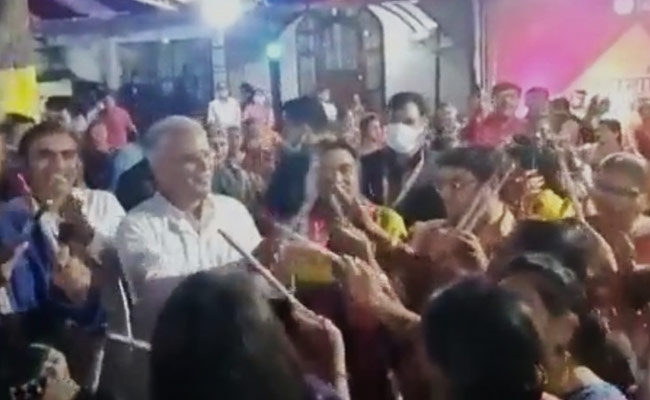 Watch: When Chhattisgarh Chief Minister Took Some Time Out For Dandiya