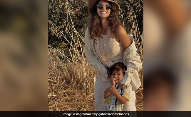"Rare Sighting Of A Smiling Arik": Gabriella Demetriades' Pic With Son Is Everything