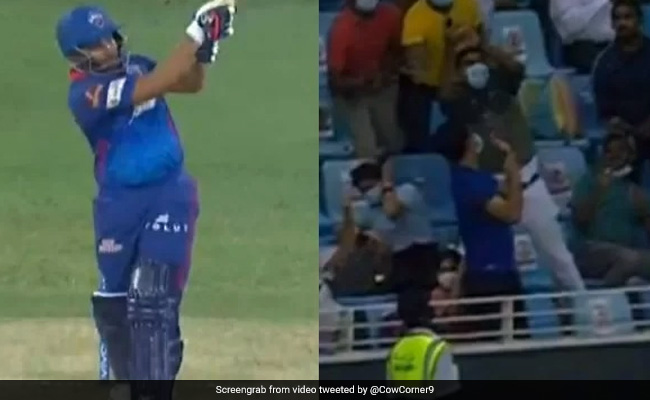 पृथ्वी शॉ ने 'Lord' शार्दुल की गेंद पर लगाया छक्का, दर्शक दीर्घा में बैठे फैन ने कैच लपक लिया, फिर ऐसे झूम उठा- Video