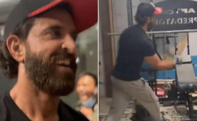 ऋतिक रोशन ने जिम में 80’s के पॉपुलर गानों पर किया जबरदस्त डांस और गरबा, फैन्स बोले- ग्रीक गॉड की जय हो...देखें Video