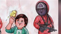 Butter Instead Of Dalgona Candy? Amul Releases 'Squid Games' Inspired Cartoon