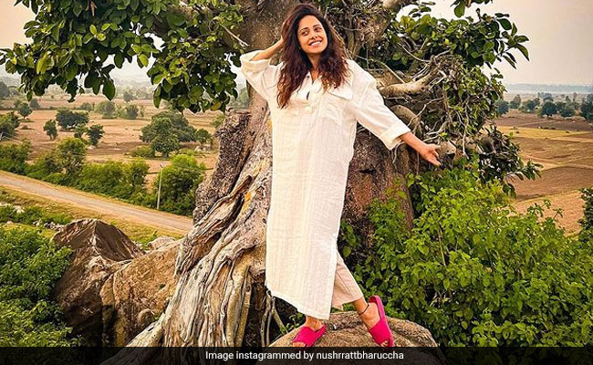 Just Pics Of Nushrratt Bharuccha Chilling In The "Middle Of Nowhere"