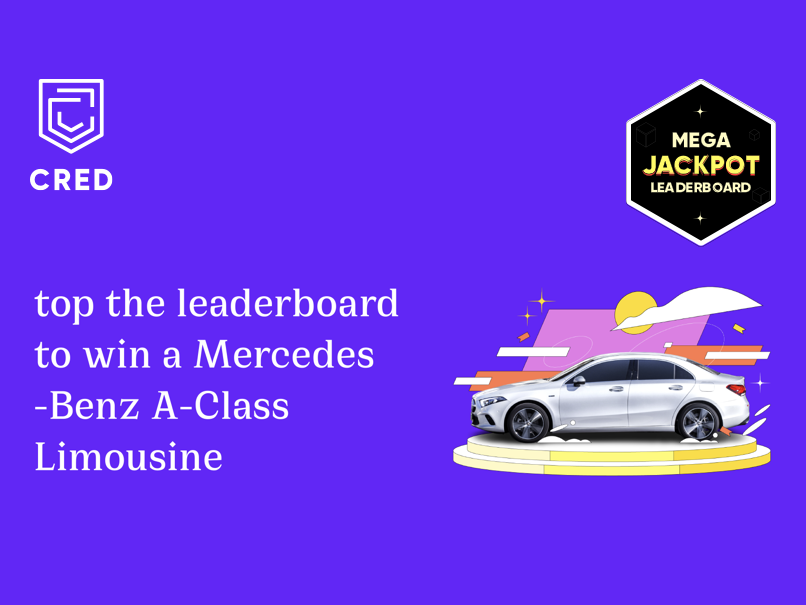 CRED Leaderboard October 4: Use Your CRED Coins And Win A Mercedes-Benz A-Class Limousine