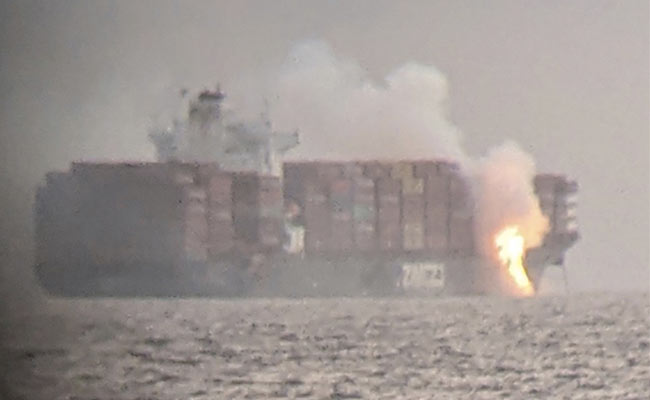 Cargo Ship Fire "Stabilized", Spewed Toxic Gas Off Canada's Pacific Coast