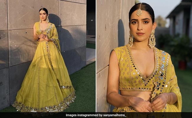 Who Needs Summer When We've Got Sanya Malhotra In A Sparkling Yellow <i>Lehenga</i>