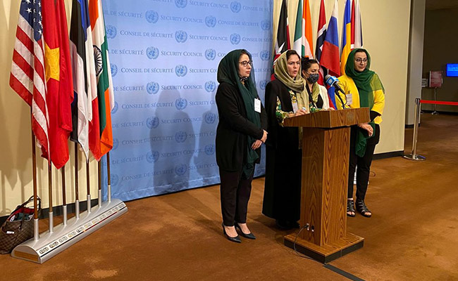 At United Nations, Afghan Women's "Simple" Appeal: Don't Let Taliban In