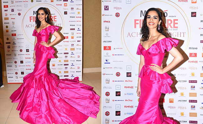 Manushi Chhillar Walks Straight Out Of A Fairytale In A Pretty Pink Gown