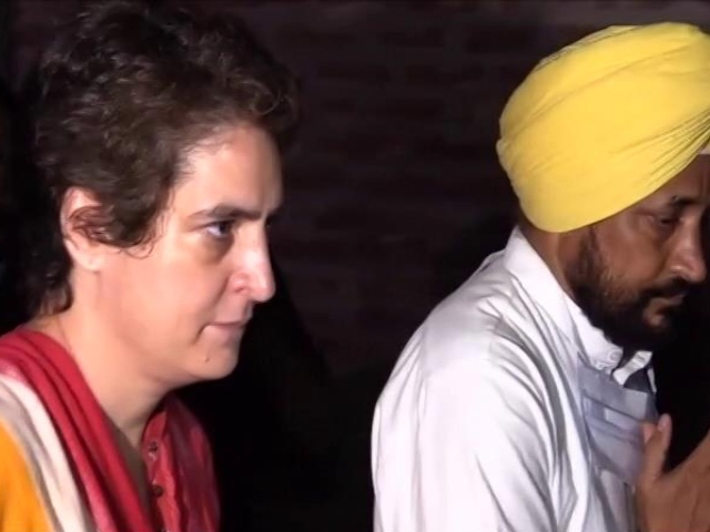 Priyanka Gandhi Meets Families Of Farmers In UP District
