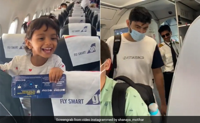 Watch: A Girl's Excited Reaction After Seeing Pilot Dad On The Same Flight