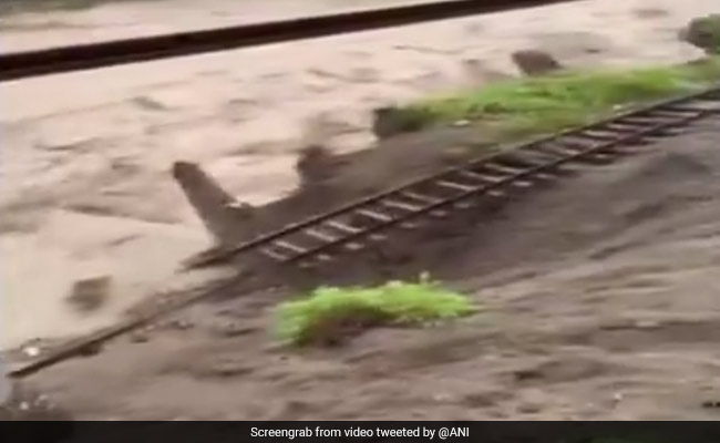 Watch: Delhi-Nainital Train Link Blocked As Heavy Rain Damages Tracks
